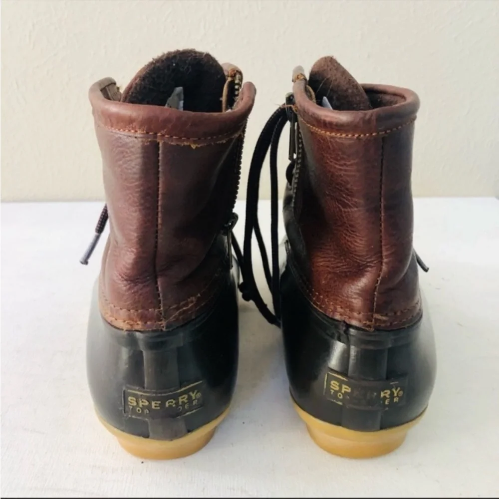 Sperry Saltwater duck brown leather boot